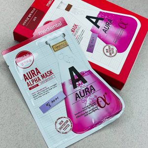 ماسک ورقه ای ترمیم کننده و روشن کننده اورا آلفا کره Aura Alpha (سوتینگ ماسک)
